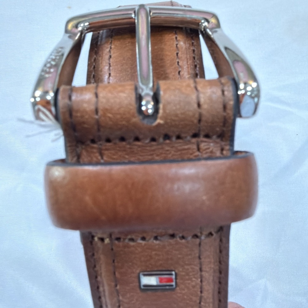 Tommy hilfiger Men's STITCHED Classic Dress ‎ Casual  Belt CONGAC Small  455
